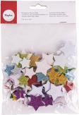 Immagine prodotto Rayher Stelle in gomma spugna glitterate, 2+3cm ø, 100 pe