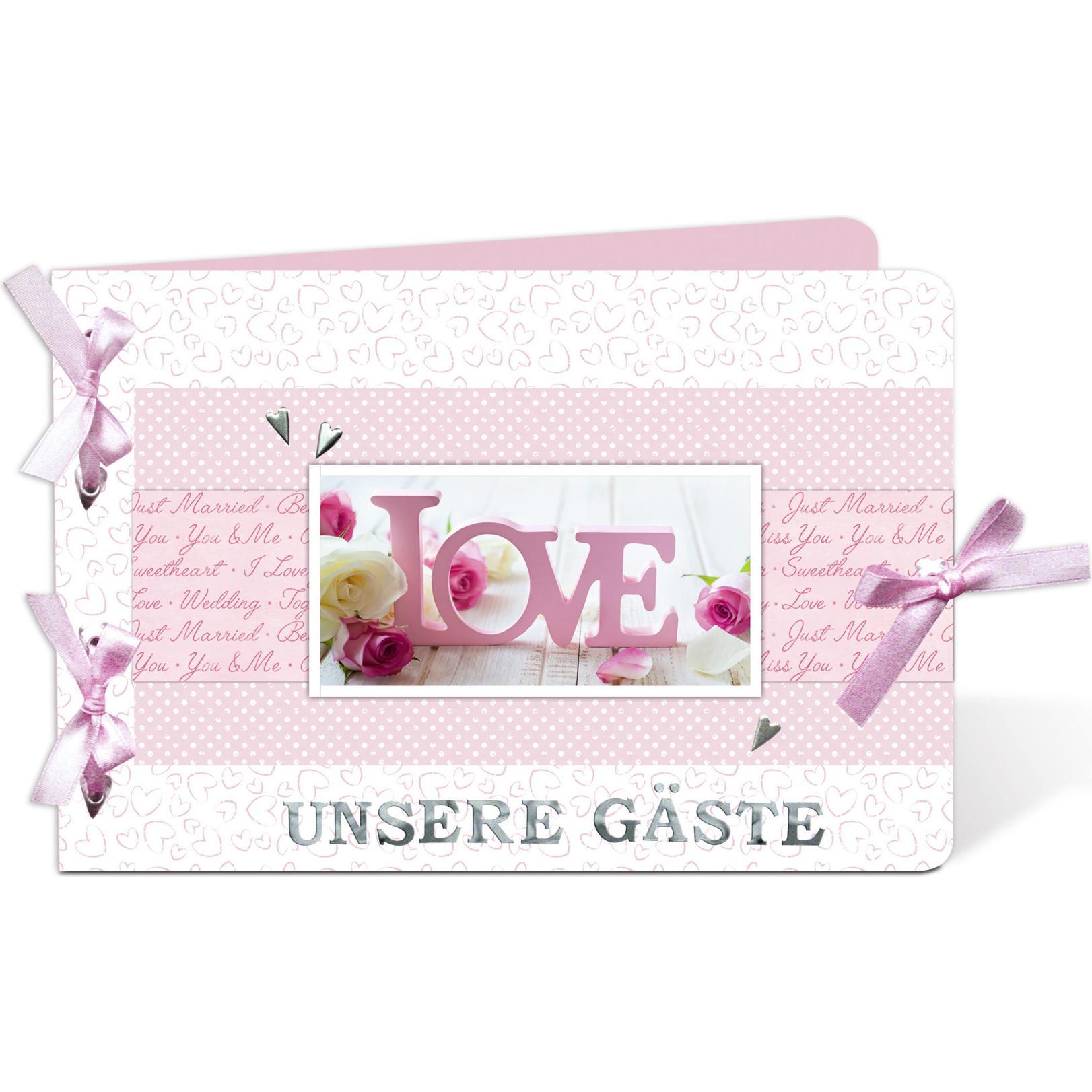 Ursus, Bastelpapier, Bastelblock Hochzeit Rose.1195-00-99 (16 x)