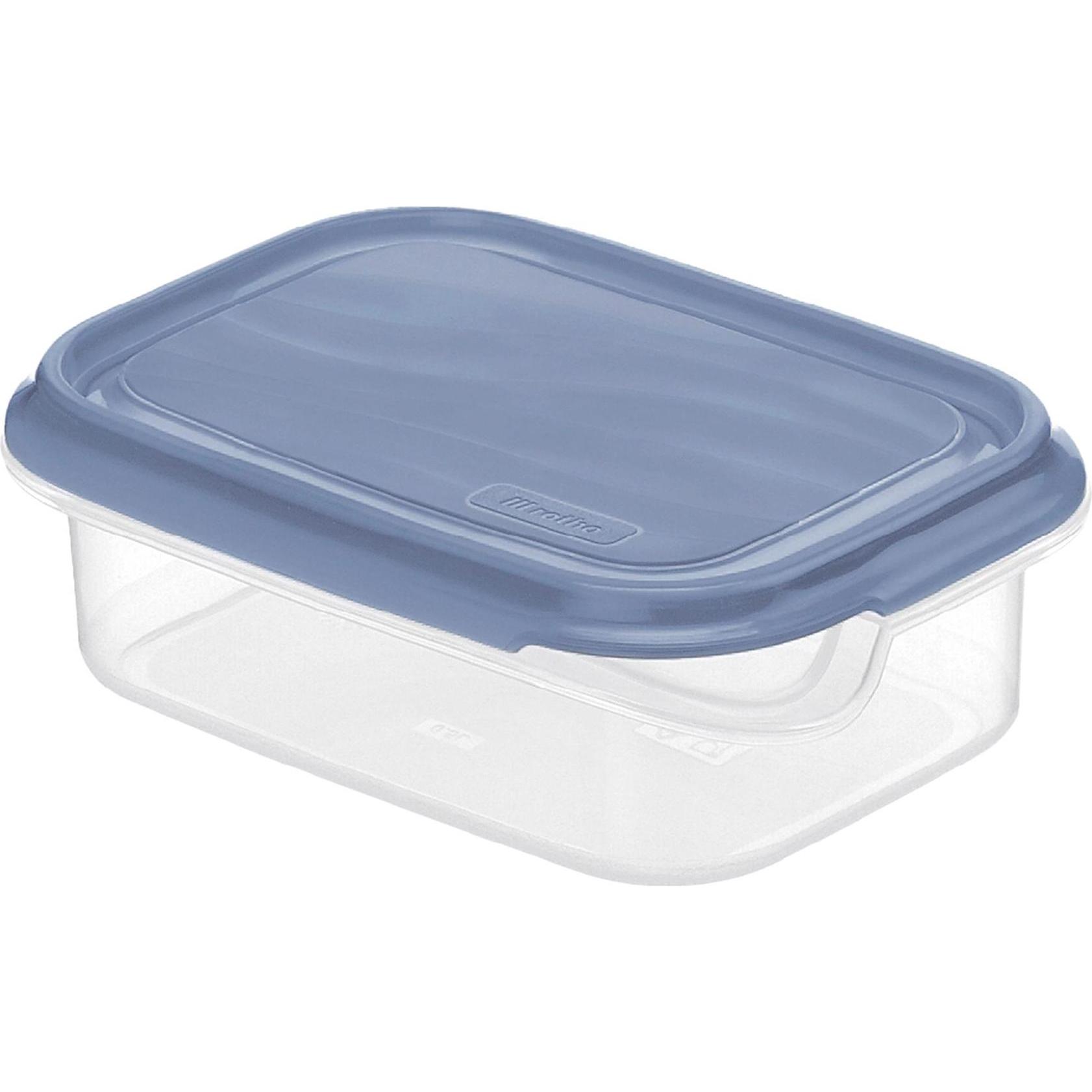 Rotho Frischhaltedose Rondo 0,5l e.b, Vorratsbehälter, Blau