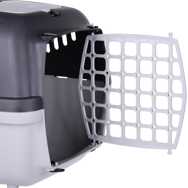 Immagine prodotto Zolux Transporter GULLIVER 2 con fusto in plastica grigio chiaro / grigio scuro (Gatto, Cane, Lavabile)