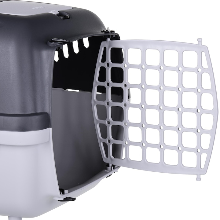 Actual product image Zolux Transporter GULLIVER 2 with plastic drum light gray / dark gray (Cat, Dog, Washable)
