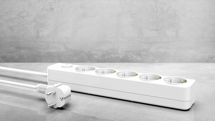Actual product image Inca Multiple socket outlet IPW-44GB 5 sockets, LED Anz. White 1.5m (5x, 1.50 m)