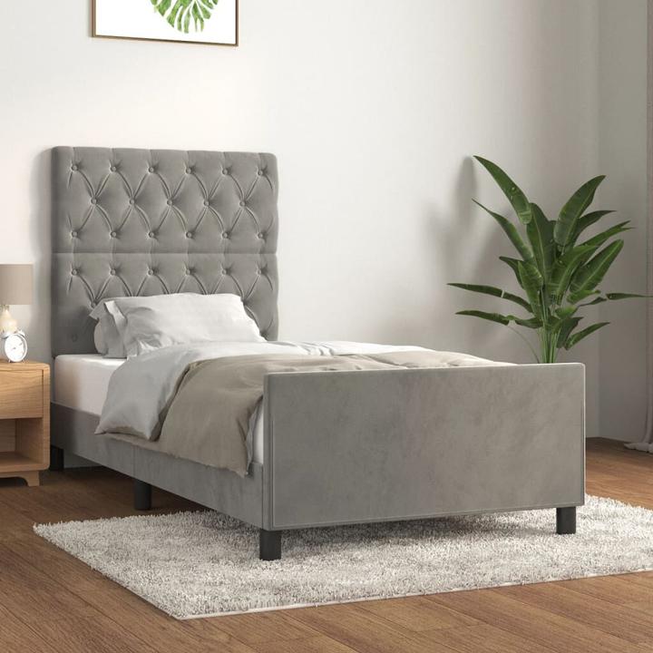 Image du produit vidaXL Bettgestell mit Kopfteil (80 x 200 cm)