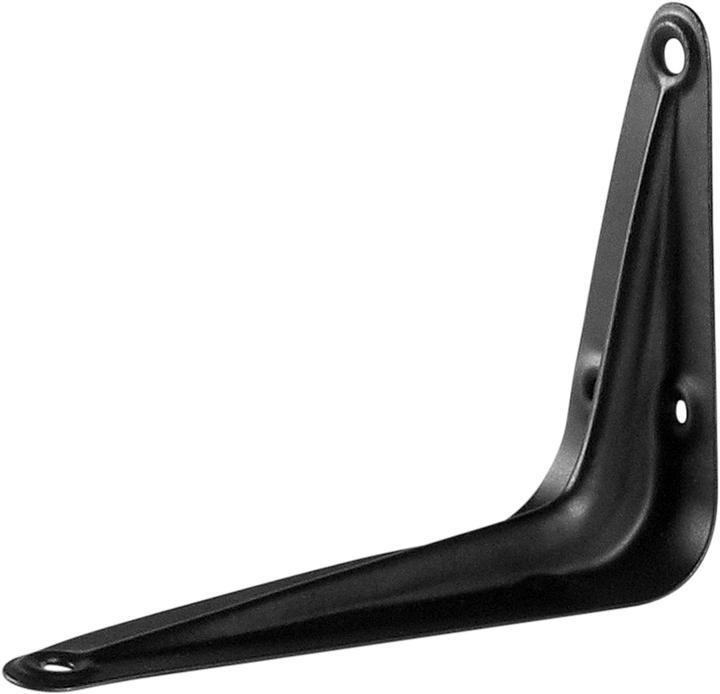 Puag Blechkonsole RAL 9005 schwarz Tragkraft 10kg / Paar 75 x 100 mm