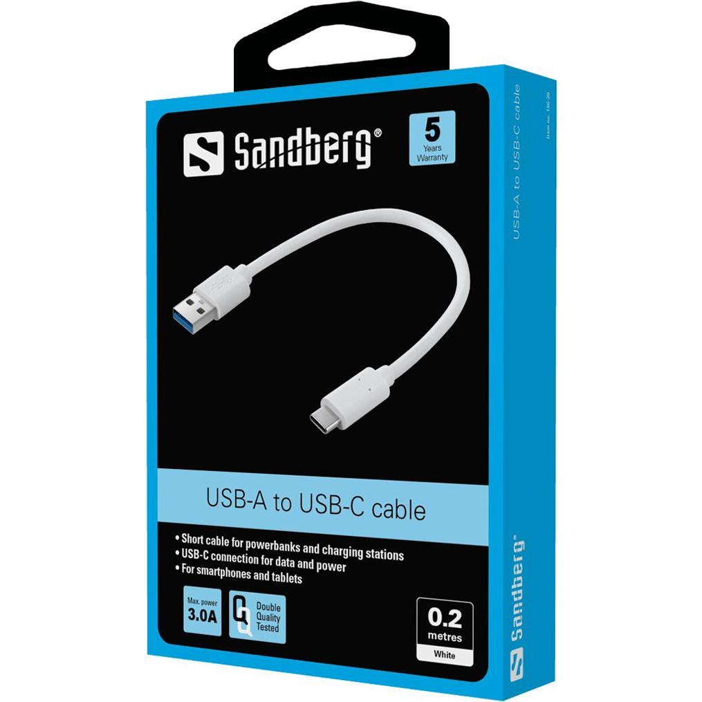 Thumbnail - Sandberg USB C – USB A (0.20 m, USB 3.2 Gen 1), USB Kabel
