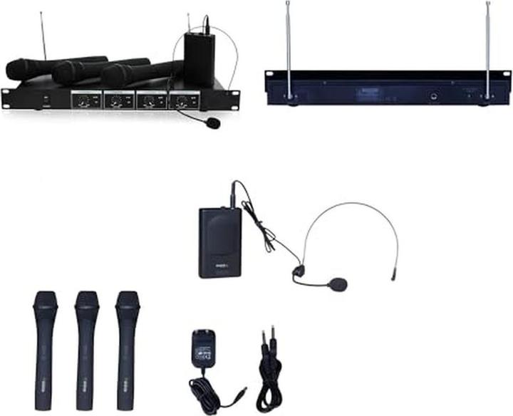 Actual product image Ibiza Sound VHF4 Draadloos karaokesysteem