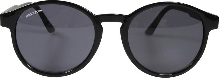Produktbild PhoneLook UV400 Runde schwarze Sonnenbrille – ultraleicht, modernes Design + Transporttasche Schwarz