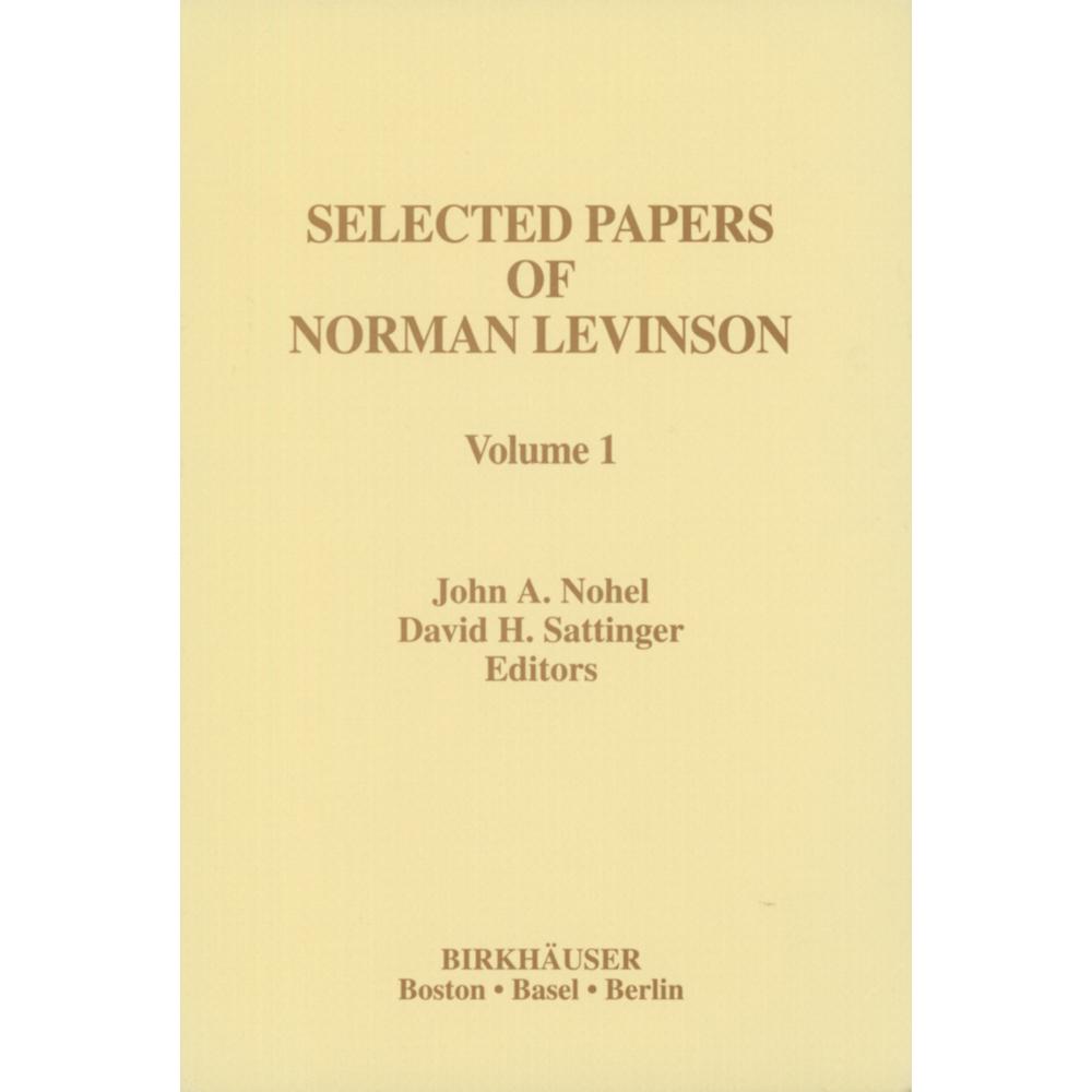 Selected Papers of Norman Levinson, Fachbücher
