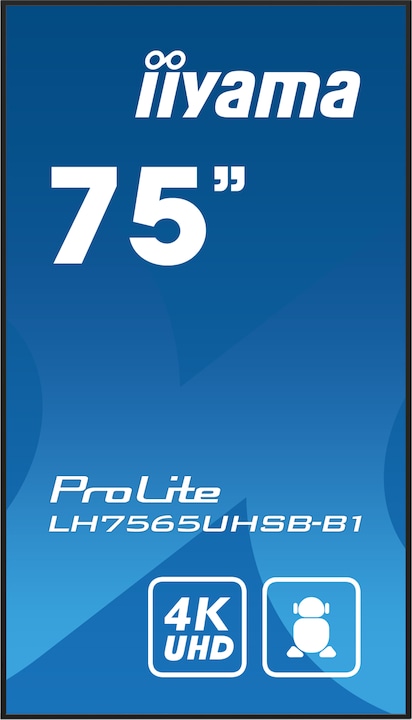 Produktbild iiyama 75IN DALLE IPS 4K UHD 3840X2160 8MS 24/7 500CD/M2 1200: 1 3XHDM (3840 x 2160 Pixel, 75")