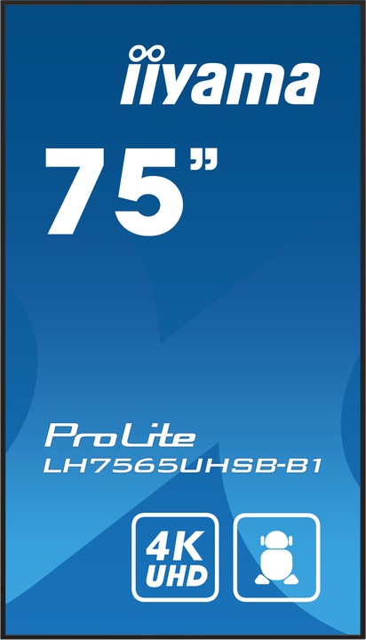 Produktbild iiyama 75IN DALLE IPS 4K UHD 3840X2160 8MS 24/7 500CD/M2 1200: 1 3XHDM (3840 x 2160 Pixel, 75")