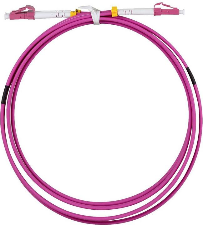 Produktbild LogiLink Stahlarmiertes Glasfaser-Patchkabel OM4, Duplex LC/UPC - LC/UPC, 15 m (15 m)