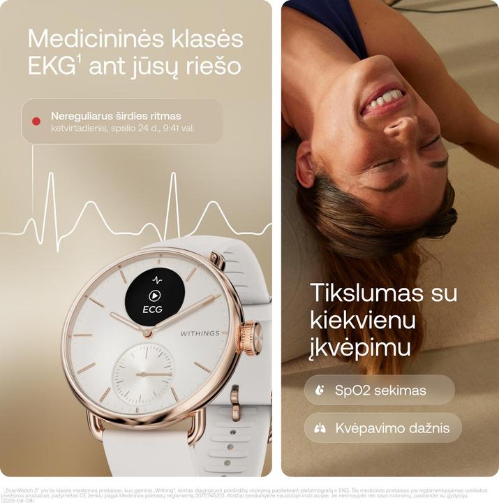 Produktbild Withings ScanWatch 2 (38 mm, nur WLAN)