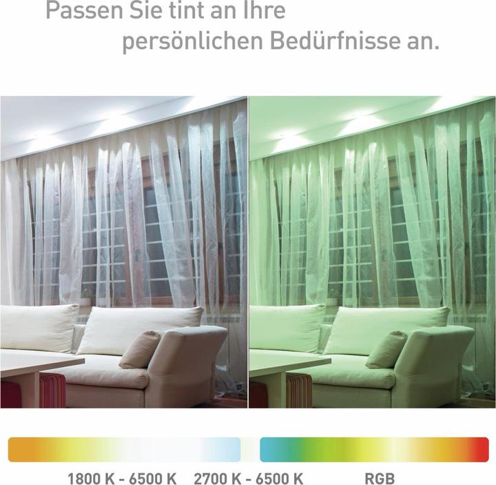 Produktbild Müller Licht LED Reflektor dimmbar GU10/6W(50W) 350 lm 1800- 6500 K warmweiss- tageslichtweiss + (GU10, 6 W, 350 lm, 1 x, F)
