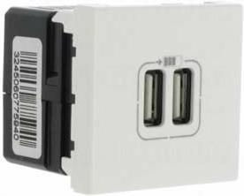 Produktbild Legrand Mosaic 2 USB socket module insert