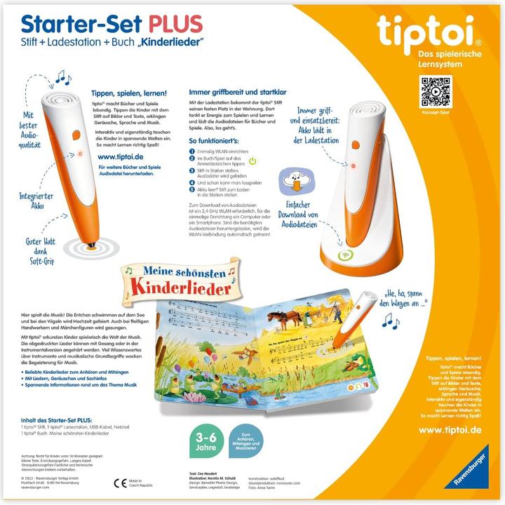 Actual product image Ravensburger Tiptoi Starter-Set + Buch Meine schönsten Kinderlieder (German)