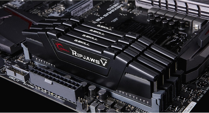 Produktbild G.Skill Ripjaws V (4 x 32GB, 3200 MHz, DDR4-RAM, DIMM)