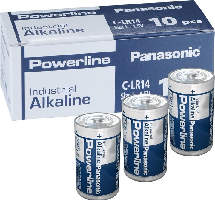 Produktbild Panasonic Powerline Industrial Alkaline (10 Stk., C)