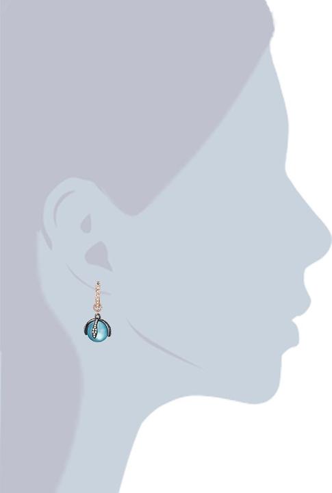 Immagine prodotto Lulu & Jane Donna Lega di metallo decorata con cristalli Swarovski ® oro rosa - 29309 (Lega metallica)