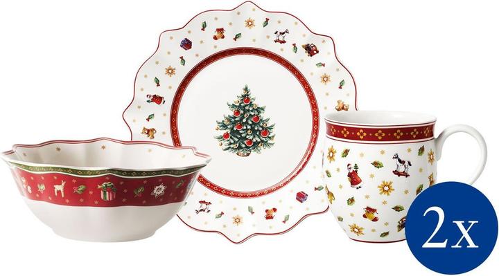 Breakfast for 2 white, set of 6 Toy's Delight (6 Piece)