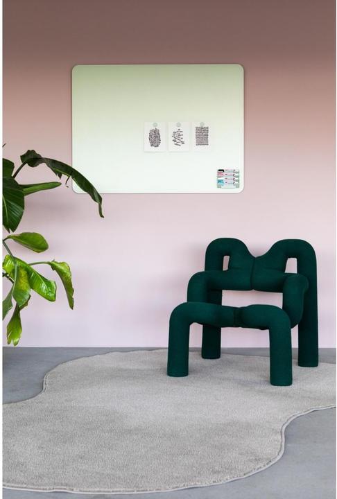 Actual product image Legamaster Glass board matte 7-104364 round corner 100x200cm sage green (100 x 200 cm)