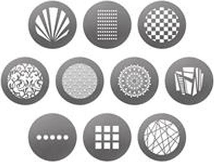 Actual product image Westcott Optical Spot Gobo Pack 1: Patterns