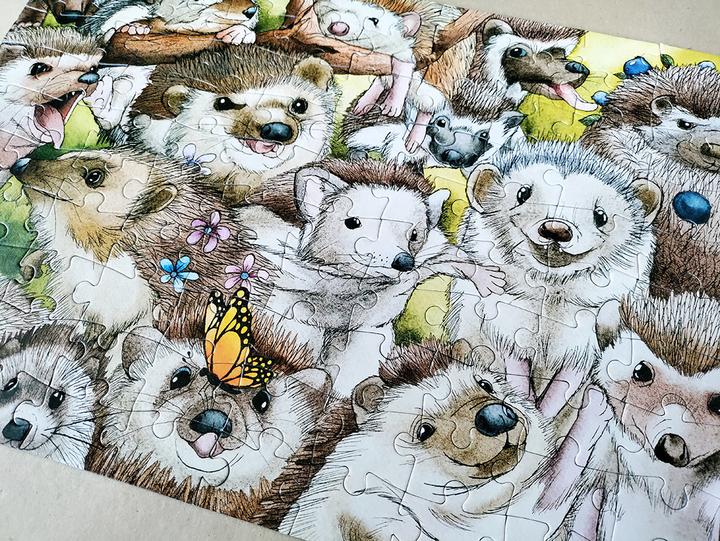 Produktbild Tactic Puzzle Lovers Hedgehogs 100 pcs puzzle (100 Teile)