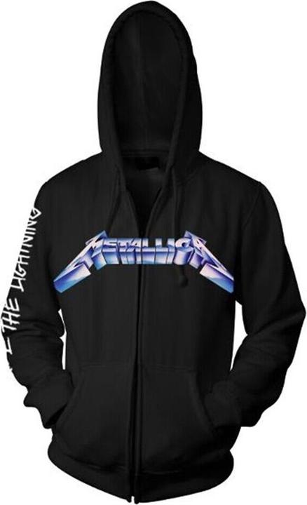 Immagine prodotto Metallica Felpa Ride The Lightning con cappuccio e zip a tutta lunghezza (L)