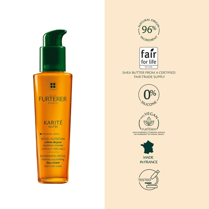 Image du produit Rene Furterer Karité Nutri Crème de jour nutrititon - sans rinçage (100 ml)