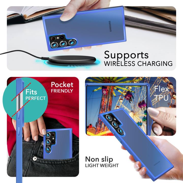 Actual product image Nalia Semi-transparent hybrid cover with protective frame (Samsung Galaxy S24 Ultra)