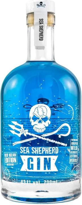 Produktbild Sea Shepherd Blue Ocean Gin 0,7 Liter 43,1 % Vol (1 x 70 cl)