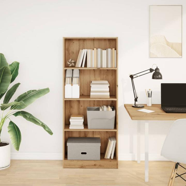 Produktbild vidaXL Bücherregal Regal Standregal Büroregal Aufbewahrungsregal Artisan-Eiche (60 x 24 x 143 cm)