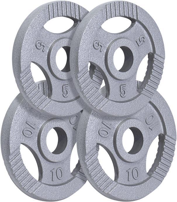 Produktbild Gorilla Sports Hantelscheiben (4 x 5 kg, 4 x 2.5 kg)