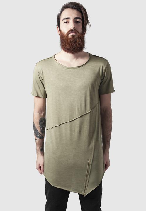 Produktbild Urban Classics Long Open Edge Front Zip Tee (XXL)