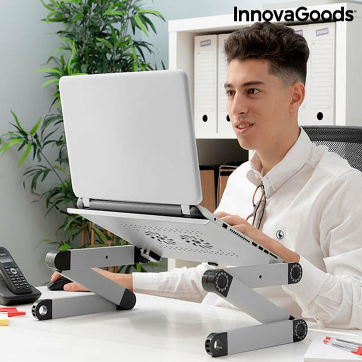 Actual product image InnovaGoods Adjustable laptop table with multiple positions Omnible