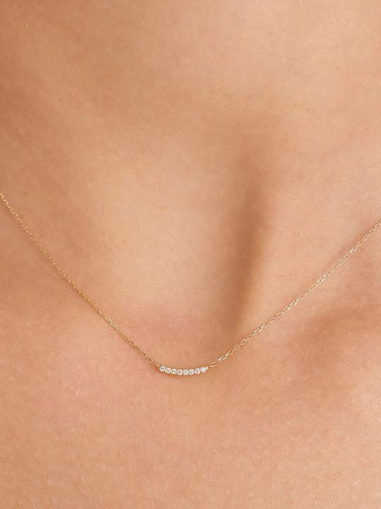 Produktbild Ania Haie NAU004-03YG Magma Curve Damen Halskette Gold 14K, verstellbar (Gelbgold 14K, 40 - 45 cm)