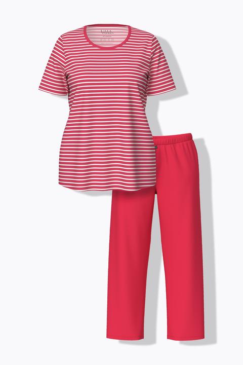 Produktbild Ulla Popken Pyjama, Ringel, Rundhals, Halbarm (60)