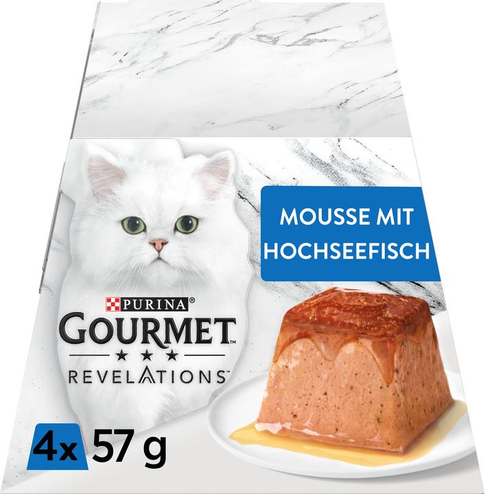 Produktbild Gourmet Revelations Mousse Hochseefisch mit Sauce (Adult, 4 Stk., 228 g)