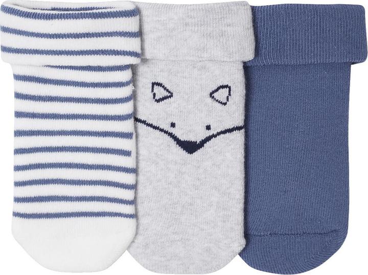 Produktbild Vertbaudet 3er-Pack Baby Socken mit Fuchsmotiv für Jungen (3er Pack, 18)