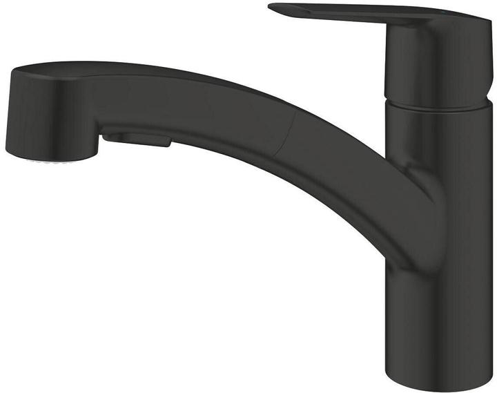 Produktbild Grohe Start QuickFix Küchenarmatur, Dual-Spülbrause, herausziehbar, schwenkbar, mattschwarz