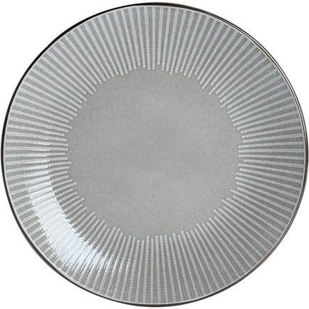 Domoletti Piatto Pad Print Met Rim Brown 27cm, Piatti