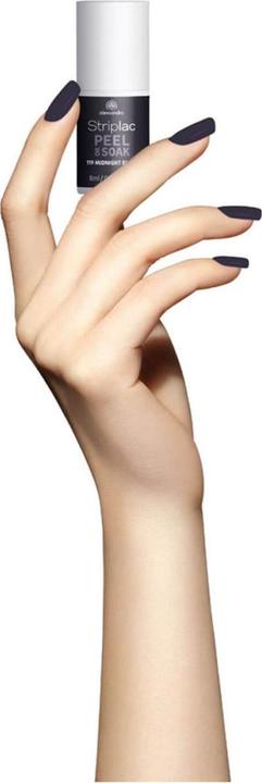 Actual product image Alessandro Striplac Peel or Soak (119 Midnight Black, UV gel varnish)