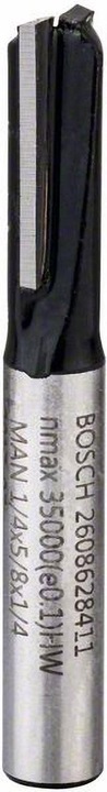 Bosch Professional Zubehör Grooving cutter, 1/4-inch, D1 6.35 mm, L 15.7 mm, G 48 mm. For hand routers