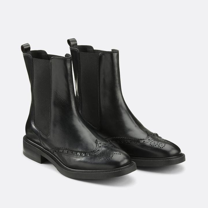Produktbild La Redoute Collections Chelsea-Boots aus perforiertem Leder (41)