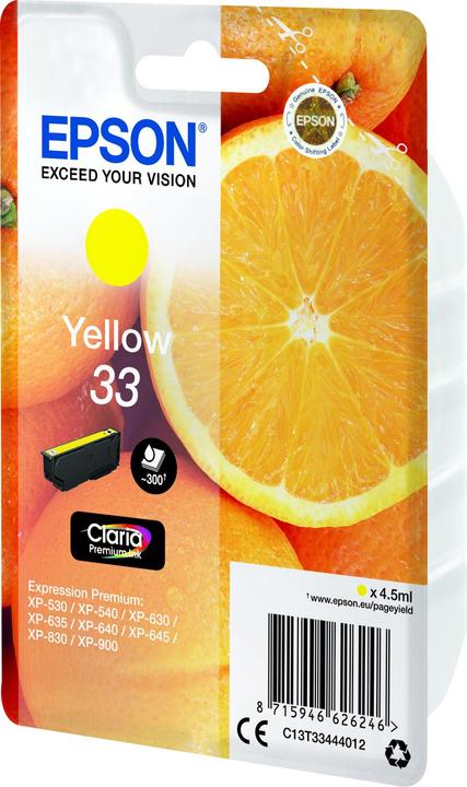 Produktbild Epson Sglpck Yellow 33 Prem.Ink (Y)