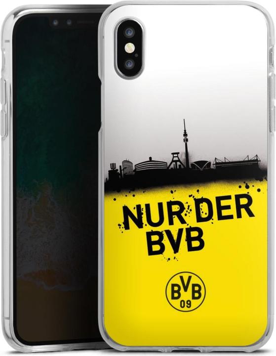Produktbild DeinDesign Silikon Hülle für Apple iPhone X Handyhülle Case Smartphone Schutzhülle BVB Borussia Dortmund (Apple iPhone X)