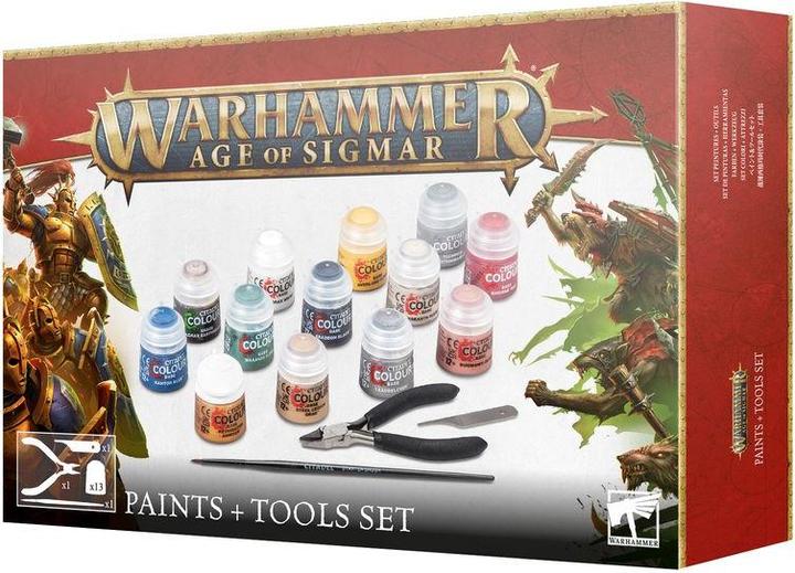 Immagine prodotto Games Workshop Warhammer AoS - Set di strumenti e vernici Citadel (V.4)