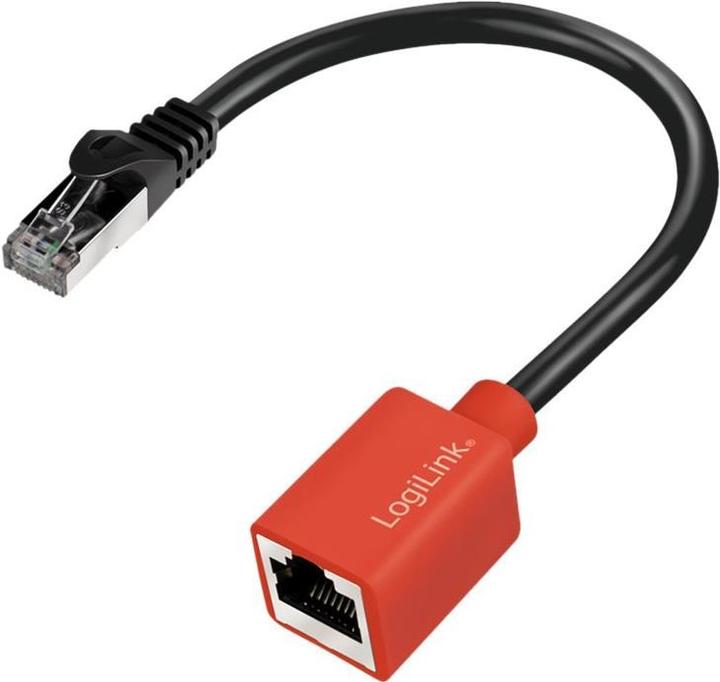 Actual product image LogiLink Device protection adapter for RJ45 connections (break-away adapter) (SFTP, CAT6a, 0.20 m)