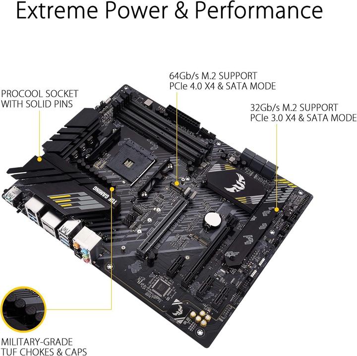 Immagine prodotto ASUS TUF GAMING B550-PLUS (AM4, AMD B550, ATX)