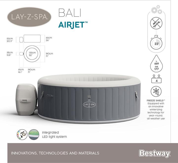 Image du produit Bestway Lay-Z-Spa Bali (4 pers.)