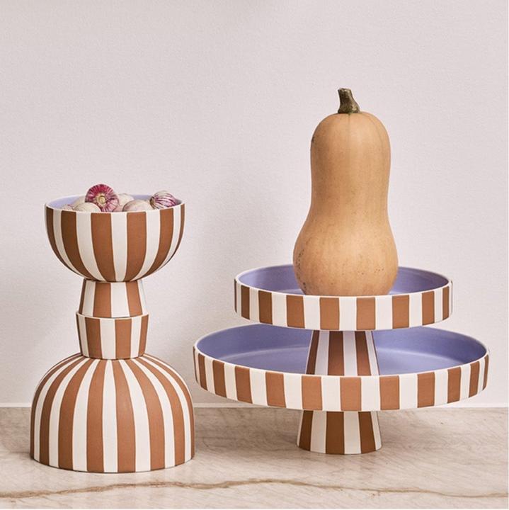 Image du produit OYOY Living Dekoteller Toppu 20 cm, Caramel/Lavendel